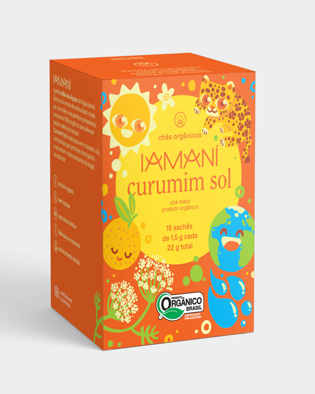 Chá Orgânico Curumim Sol - 15 sachês - Iamani